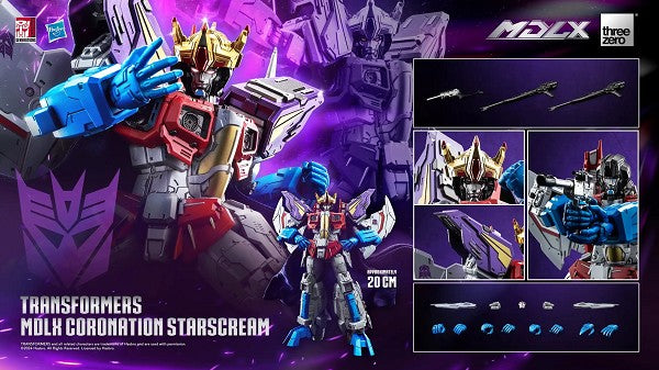 ThreeZero Transformers MDLX Articulated Figure Series Coronation Starscream