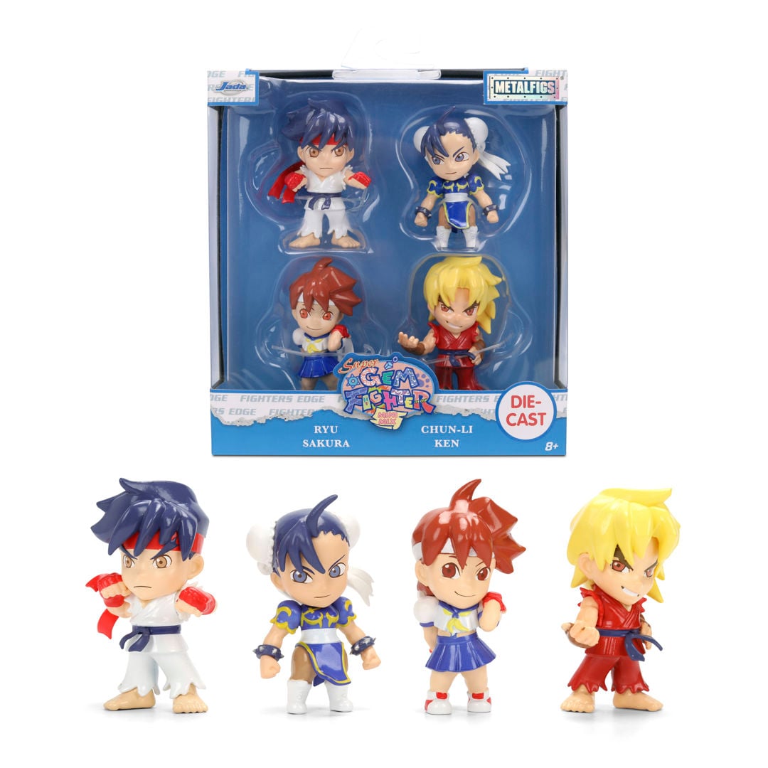 Jada 2.5-inch Super Gem Fighter Mini Mix (1997) Video Game "Metalfigs" Series Diecast Models