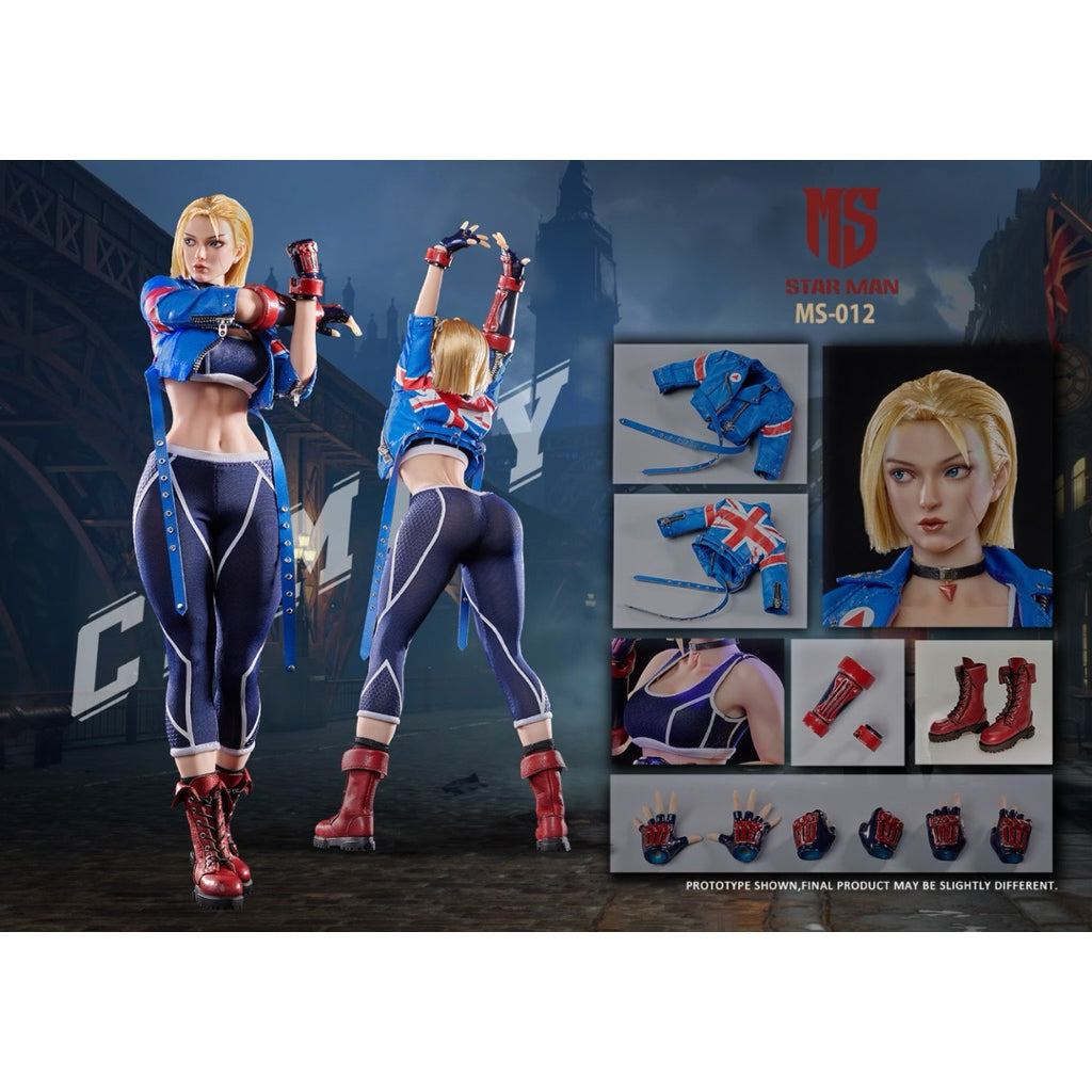 STAR MAN - Street Fighter 1/6 Female agent-Blue Bee Cammy White Action Figure MS-012