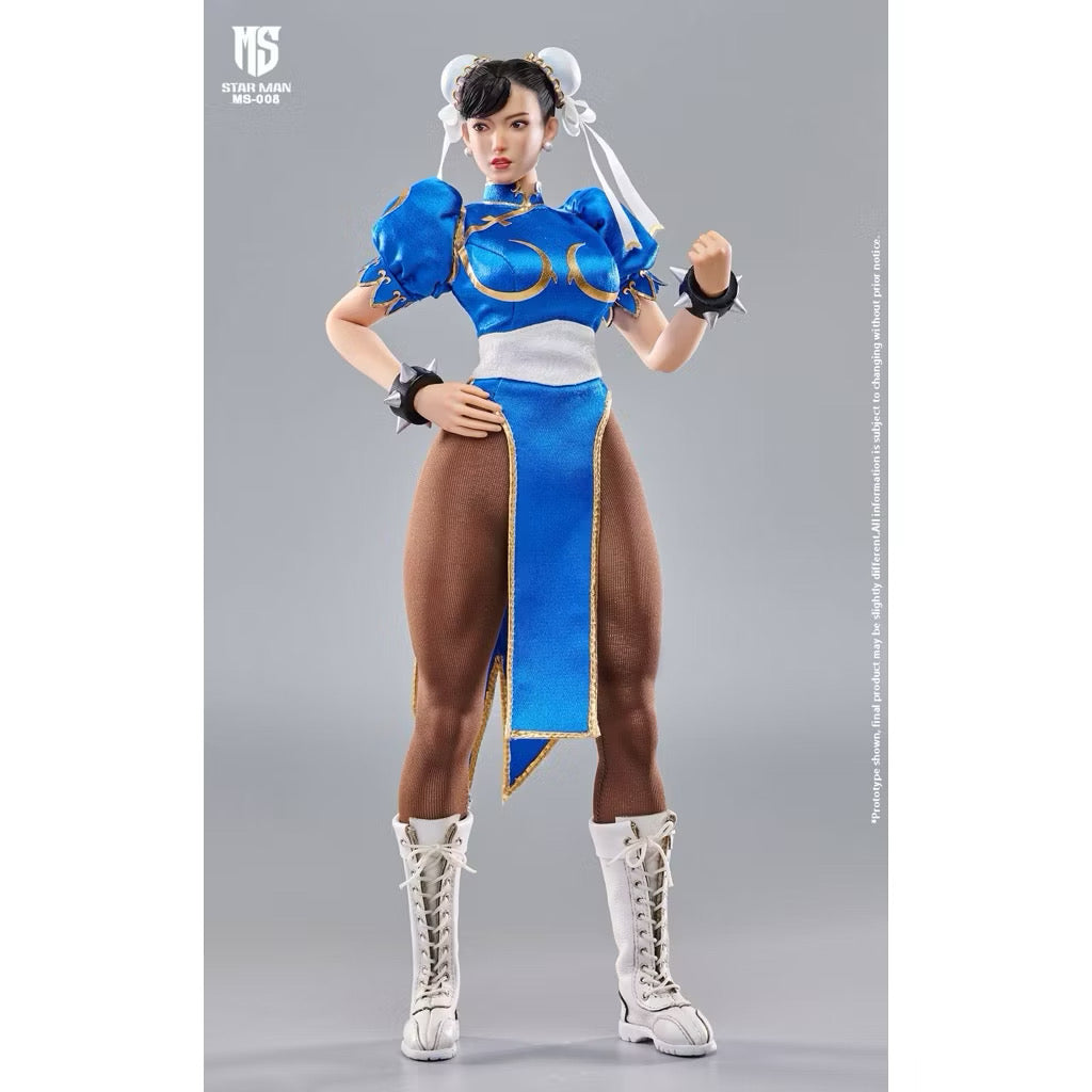 Star Man: 1/6 Scale Female Fighter – Blue Cheongsam Version (MS-008A)