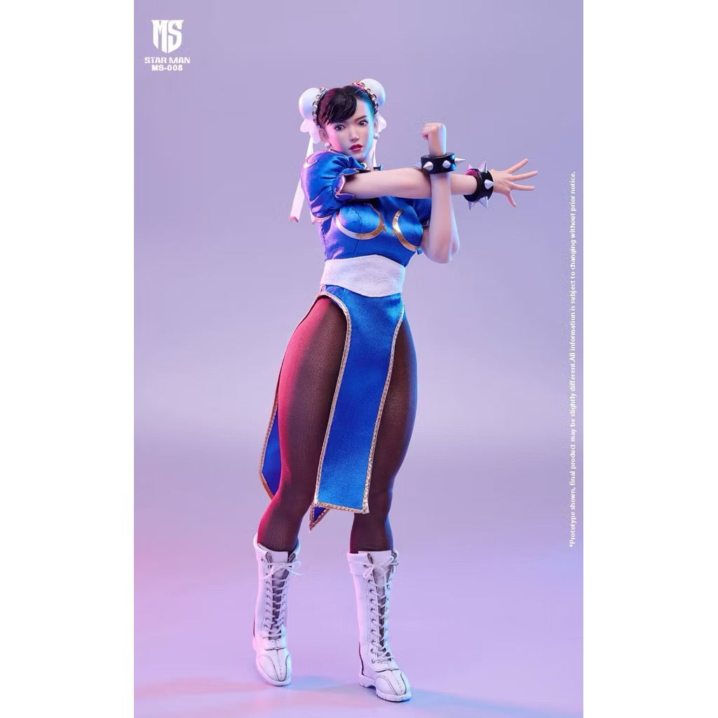 Star Man: 1/6 Scale Female Fighter – Blue Cheongsam Version (MS-008A)
