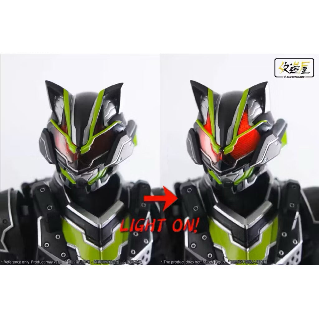 Custom RV Black General LED Head for SH Figuarts Kamen Rider Tycoon Bujin Sword