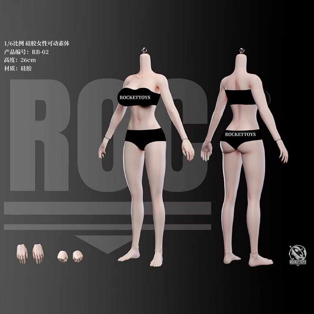 ROCKET TOYS 1/6 Scale ROC-RB02 Female Silicone Articulated Body
