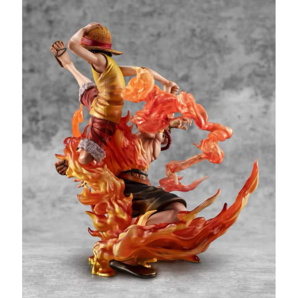 Megahouse One Piece POPMAX Portrait of Pirates Neo-Maximum Luffy & Ace Sibling Bonds (20th Limited Ver) Exclusive Figure