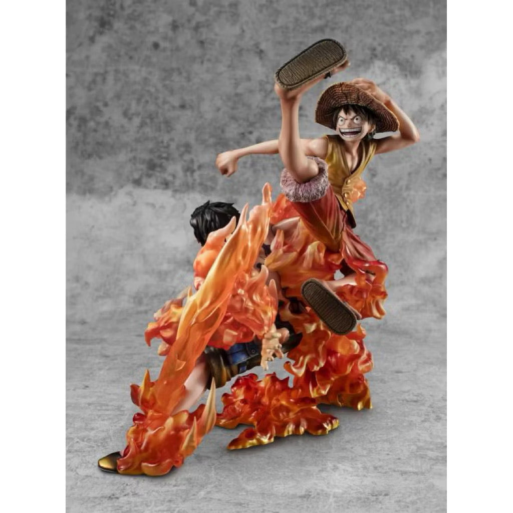 Megahouse One Piece POPMAX Portrait of Pirates Neo-Maximum Luffy & Ace Sibling Bonds (20th Limited Ver) Exclusive Figure