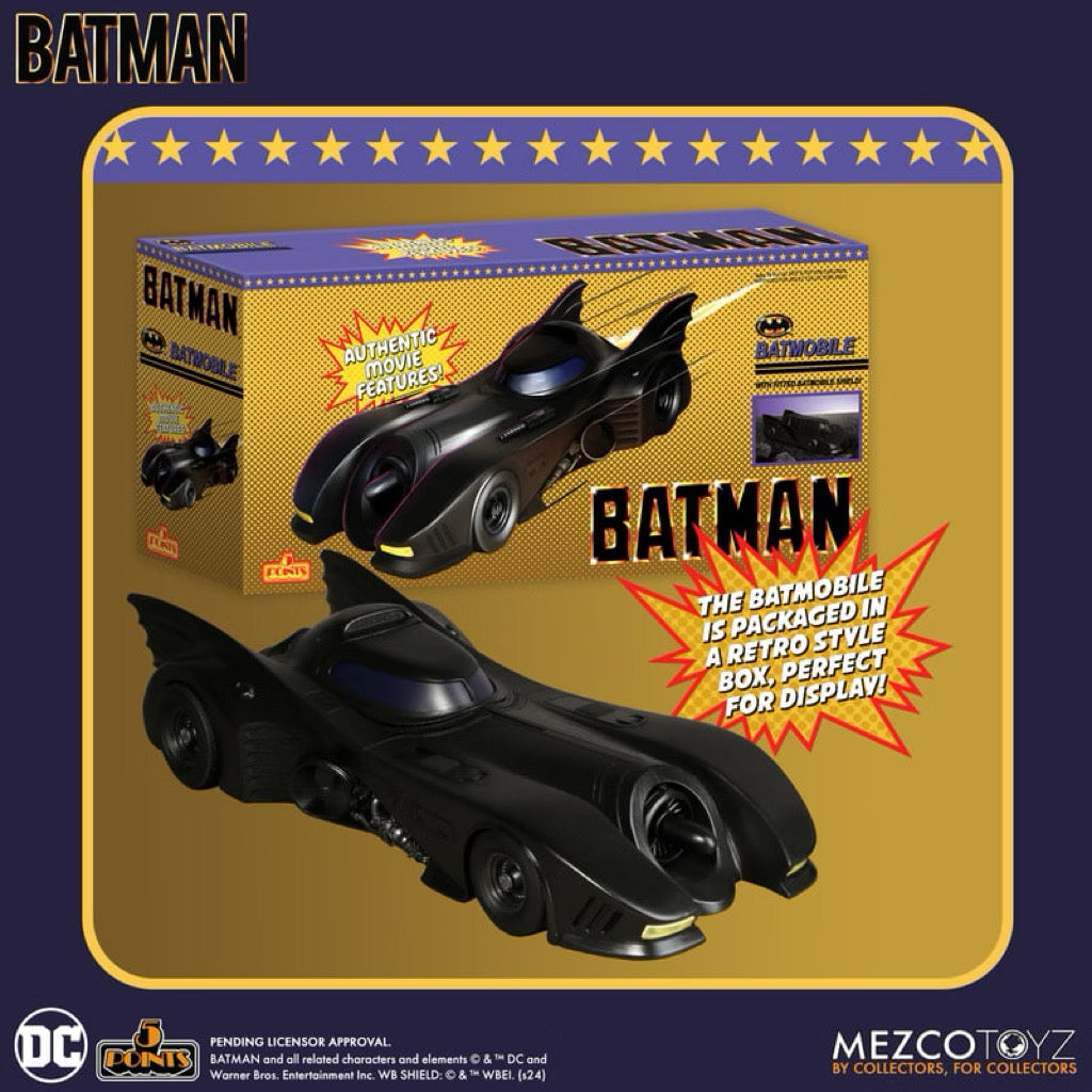 Mezco Toyz: Batman (1989) – 5 Points Batmobile Vehicle