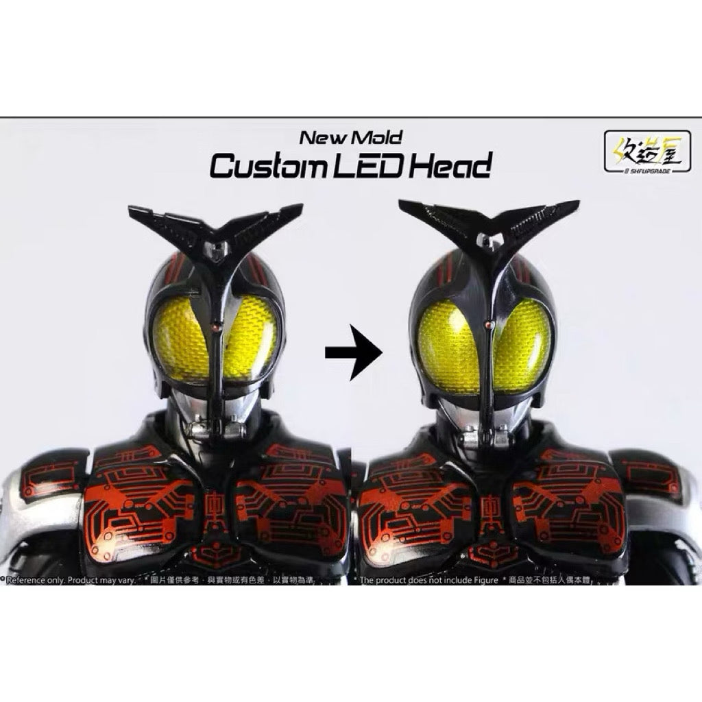 Custom RV Kamen Rider Kabuto – Dark Beetle LED Head Unit for S.H.Figuarts Dark Kabuto