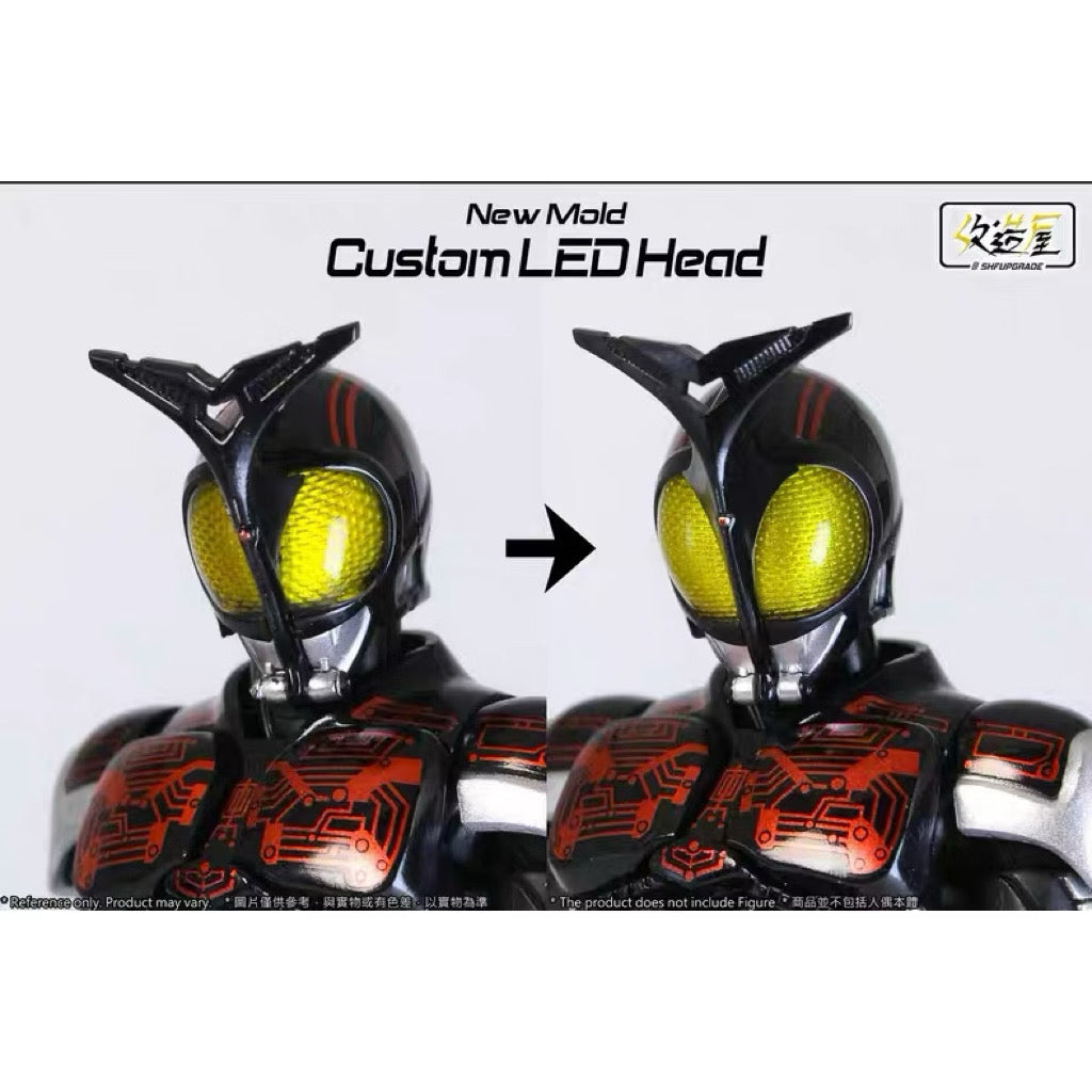 Custom RV Kamen Rider Kabuto – Dark Beetle LED Head Unit for S.H.Figuarts Dark Kabuto