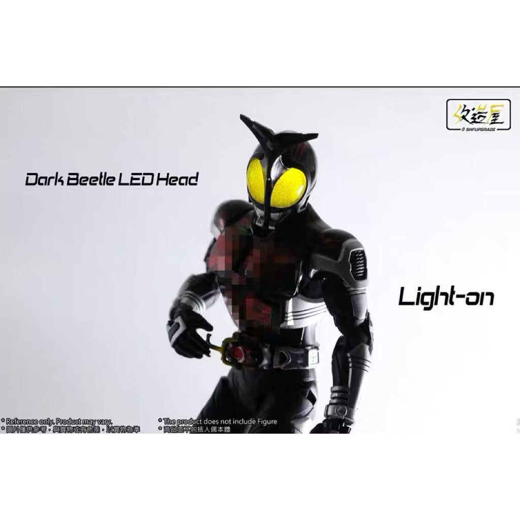 Custom RV Kamen Rider Kabuto – Dark Beetle LED Head Unit for S.H.Figuarts Dark Kabuto
