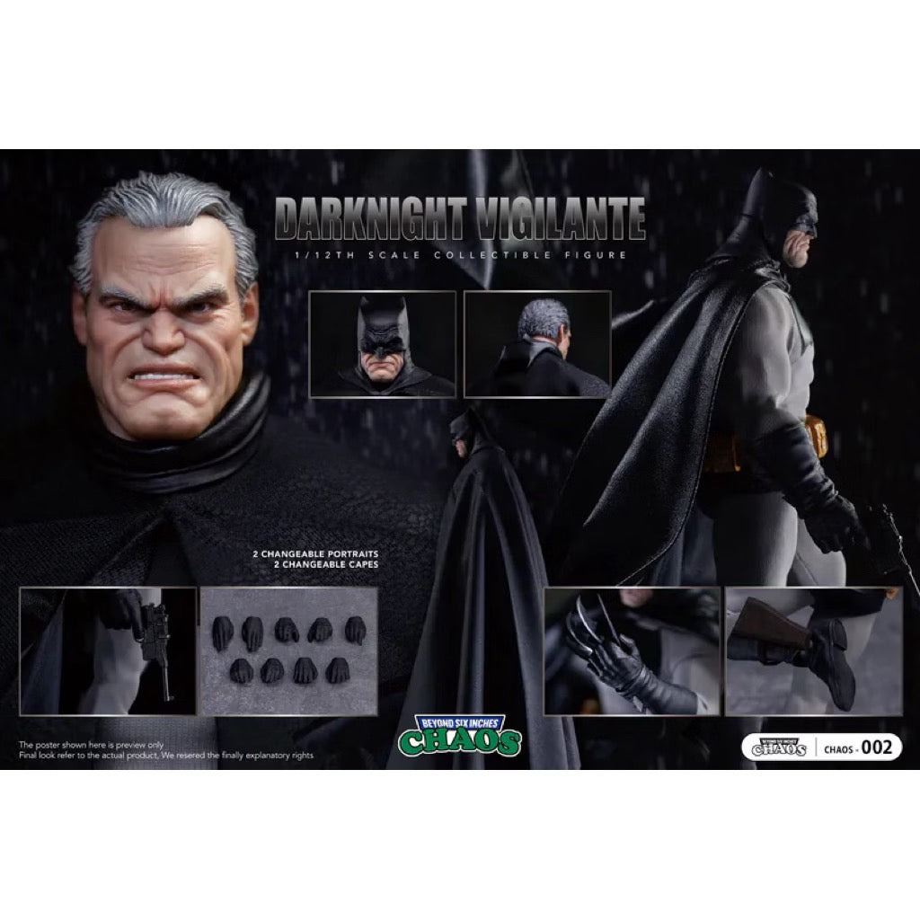 Chaos No002 1/12th Scale Darknight Vigilante Batman Super Hero Dark Knight Action Figure