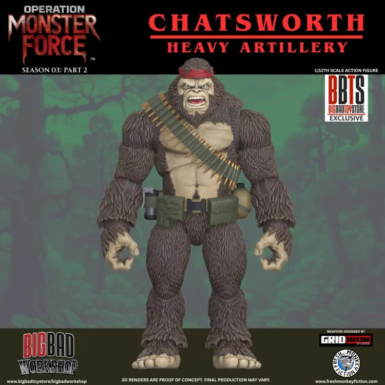 Fresh Monkey Fiction Operation Monster Force Chatsworth (Heavy Artillery)