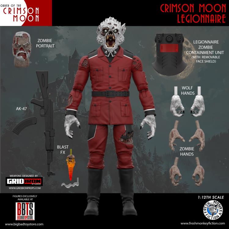 Fresh Monkey Fiction The Order of the Crimson Moon Crimson Moon Legionnaire 1/12 Scale BBTS Exclusive Action Figure