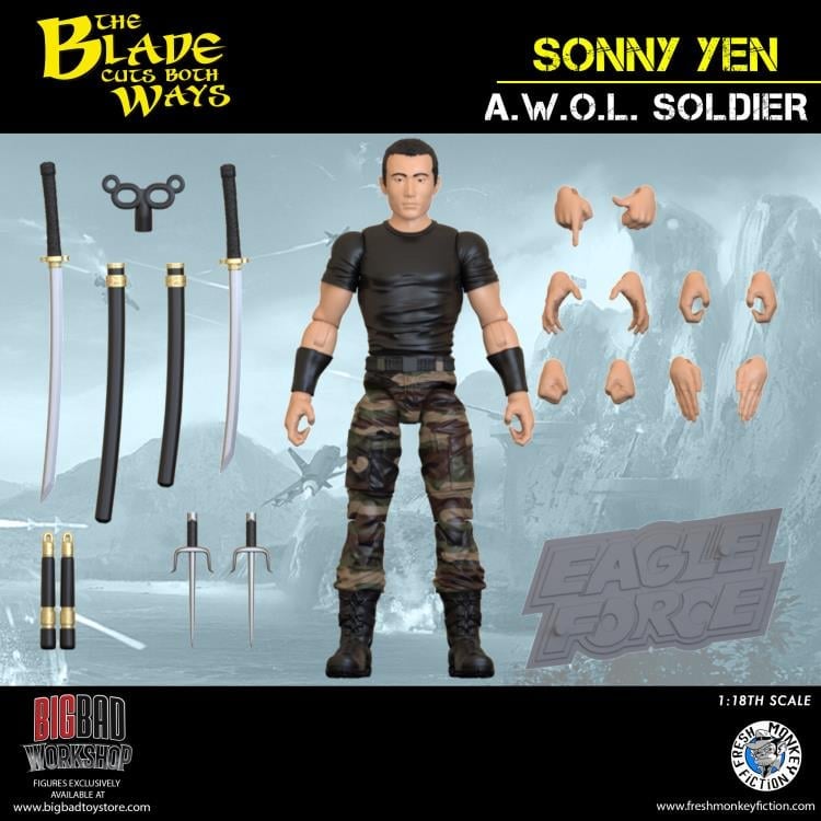 Fresh Monkey Fiction: Eagle Force / The Blade Cuts Both Ways – Sonny Yen 1/18 Scale Action Figure