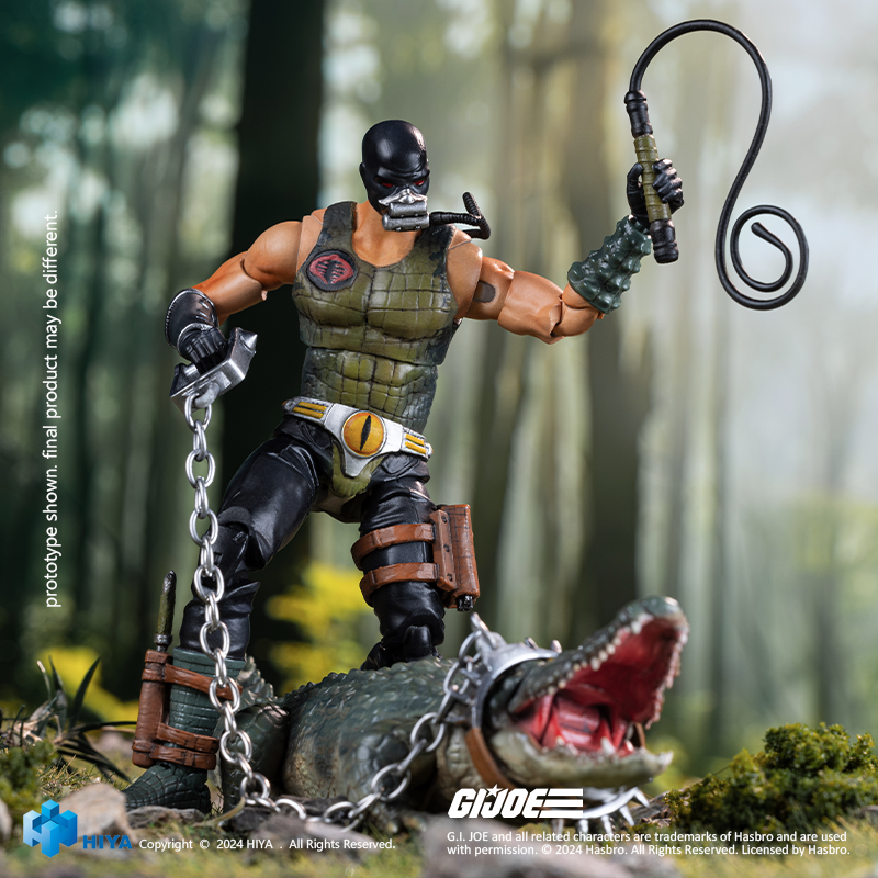 HIYA Toys: EXQUISITE MINI Series – 1/18 Scale G.I. Joe Croc Master & Fiona Action Figure Set
