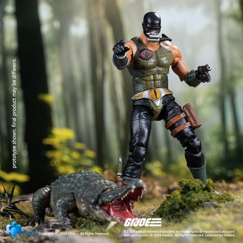 HIYA Toys: EXQUISITE MINI Series – 1/18 Scale G.I. Joe Croc Master & Fiona Action Figure Set