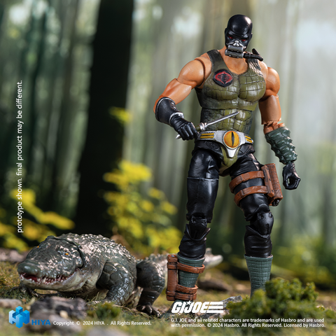 HIYA Toys: EXQUISITE MINI Series – 1/18 Scale G.I. Joe Croc Master & Fiona Action Figure Set