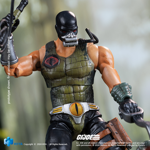 HIYA Toys: EXQUISITE MINI Series – 1/18 Scale G.I. Joe Croc Master & Fiona Action Figure Set