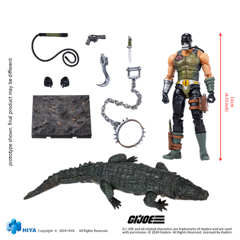 HIYA Toys: EXQUISITE MINI Series – 1/18 Scale G.I. Joe Croc Master & Fiona Action Figure Set