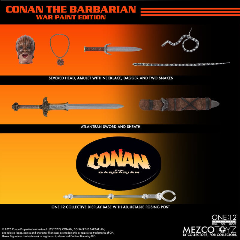 Mezco Toyz: One:12 Collective – Conan the Barbarian (1982): War Paint Edition