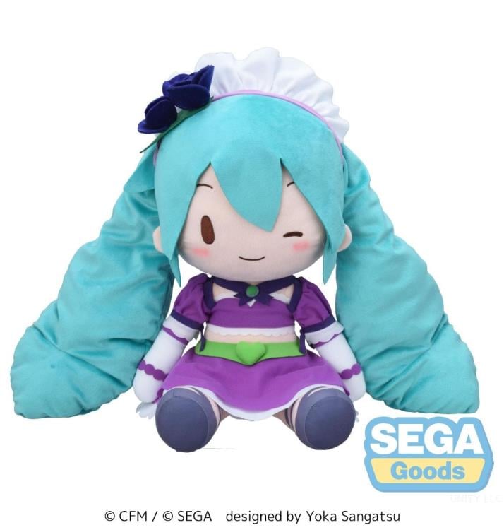 Sega Vocaloid Fuwa Petit Hatsune Miku (Love and Berry Dress Up and Dance! Sparkly Purple) Large Plush