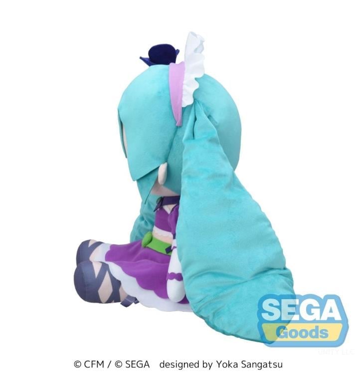Sega Vocaloid Fuwa Petit Hatsune Miku (Love and Berry Dress Up and Dance! Sparkly Purple) Large Plush