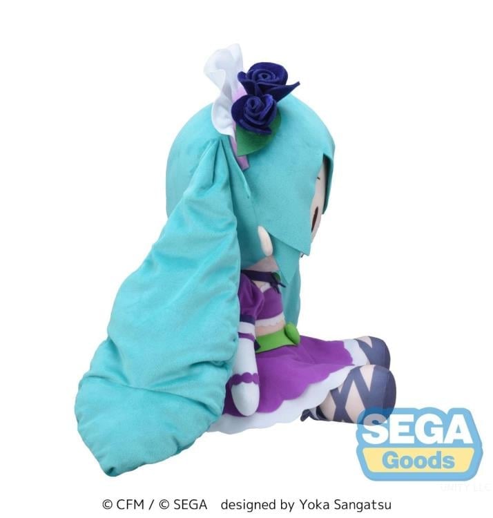 Sega Vocaloid Fuwa Petit Hatsune Miku (Love and Berry Dress Up and Dance! Sparkly Purple) Large Plush
