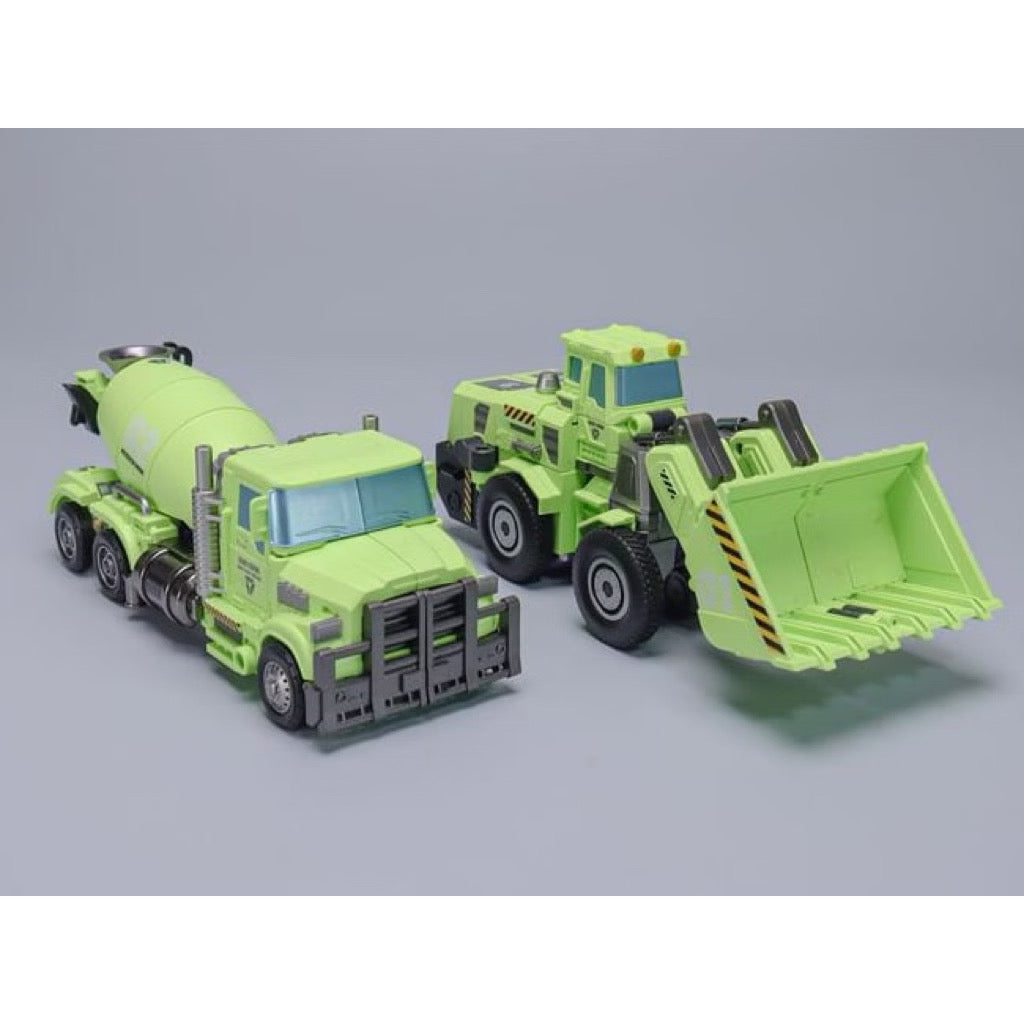 Mecha Invasion: Giant Legion (Heavy Builder Series) – GLA-01 & GLA-02 Figure Set (Mixmaster & Scrapper)