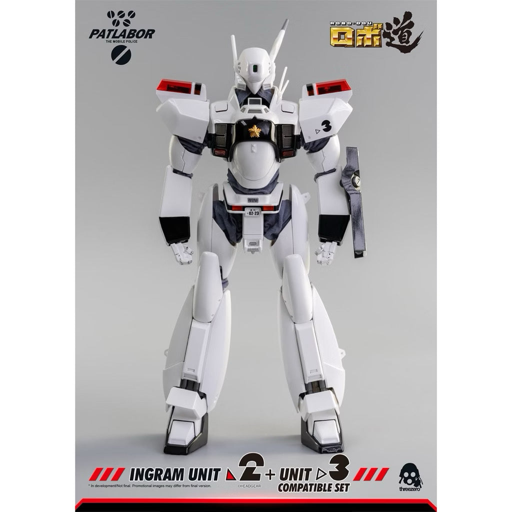 (Reissue) ThreeZero Mobile Police Patlabor ROBO-DOU Ingram Unit 2 + Unit 3 Compatible Set