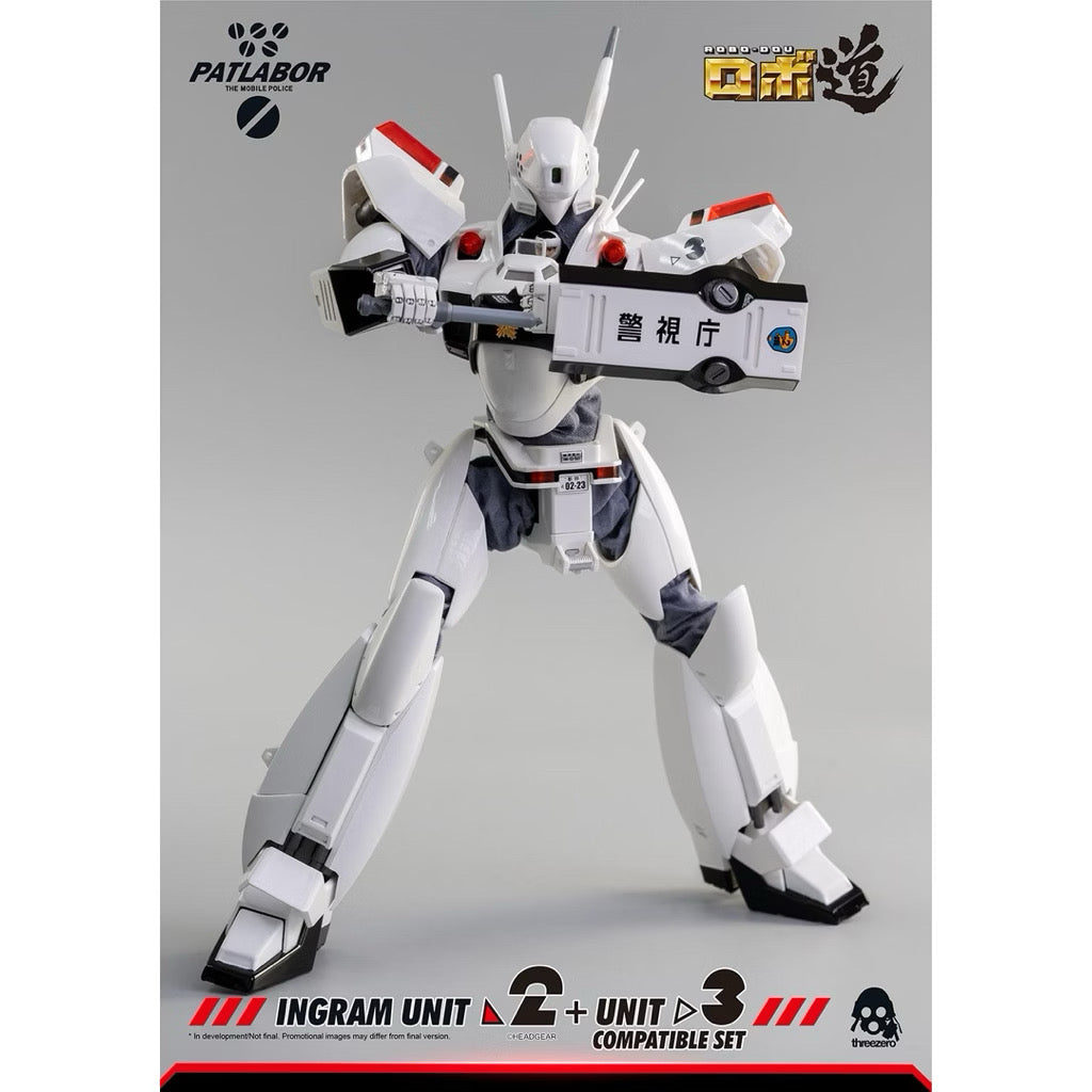 (Reissue) ThreeZero Mobile Police Patlabor ROBO-DOU Ingram Unit 2 + Unit 3 Compatible Set