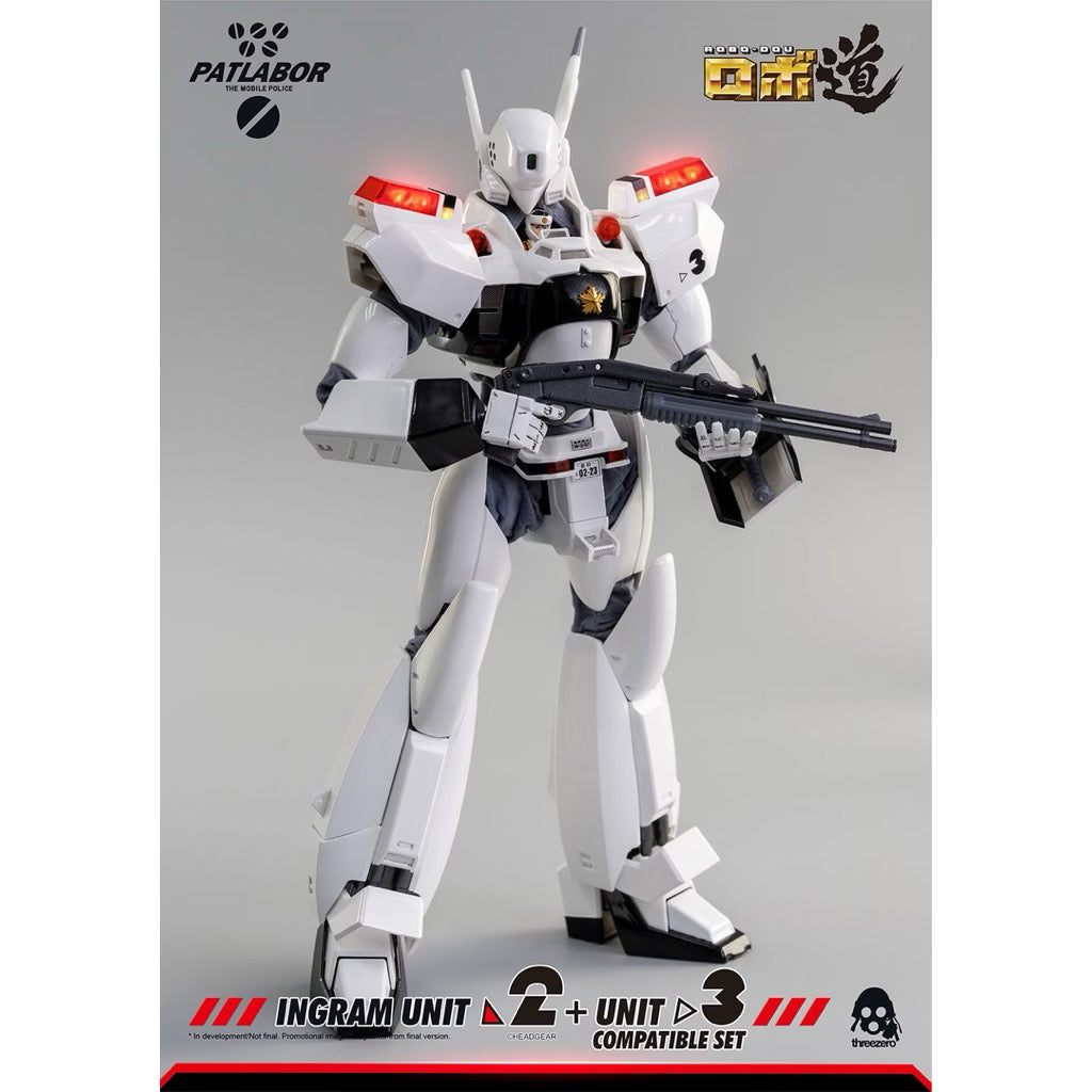(Reissue) ThreeZero Mobile Police Patlabor ROBO-DOU Ingram Unit 2 + Unit 3 Compatible Set