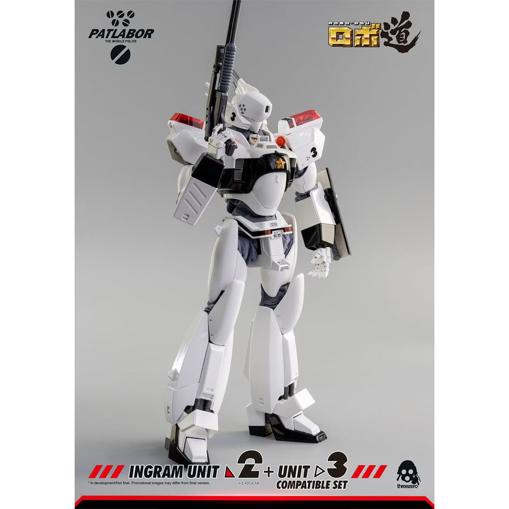 (Reissue) ThreeZero Mobile Police Patlabor ROBO-DOU Ingram Unit 2 + Unit 3 Compatible Set