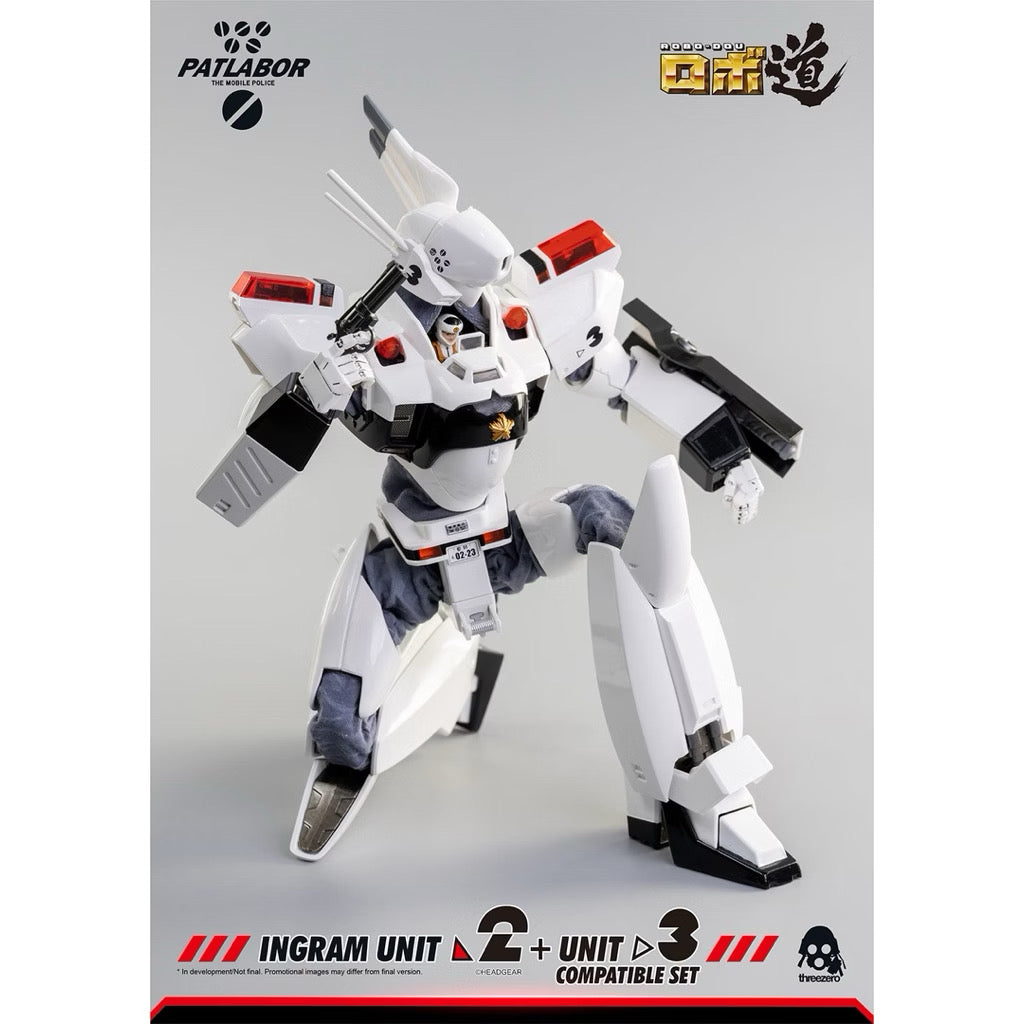 (Reissue) ThreeZero Mobile Police Patlabor ROBO-DOU Ingram Unit 2 + Unit 3 Compatible Set