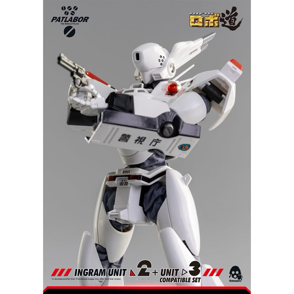(Reissue) ThreeZero Mobile Police Patlabor ROBO-DOU Ingram Unit 2 + Unit 3 Compatible Set