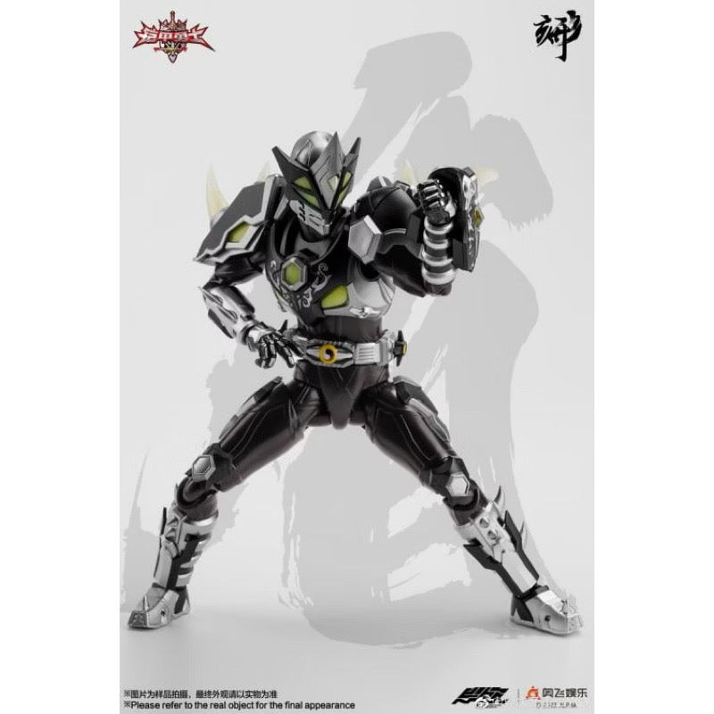 Degenerator Industry Armor Hero Black Rhinoceros 1/12 Scale Figure
