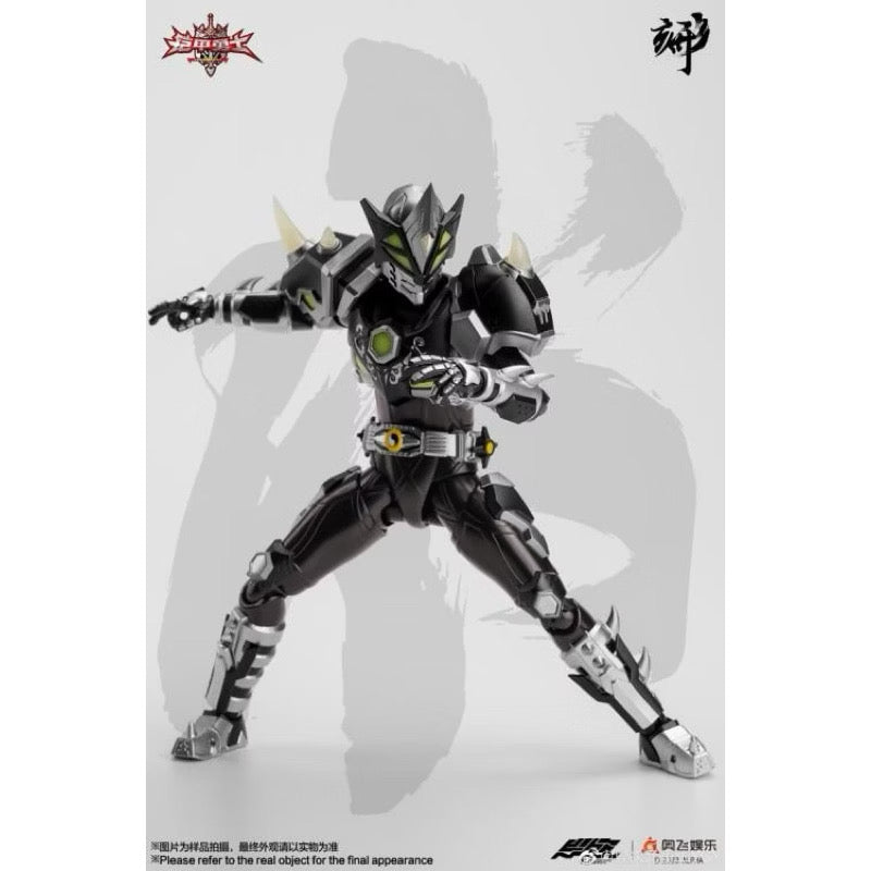 Degenerator Industry Armor Hero Black Rhinoceros 1/12 Scale Figure