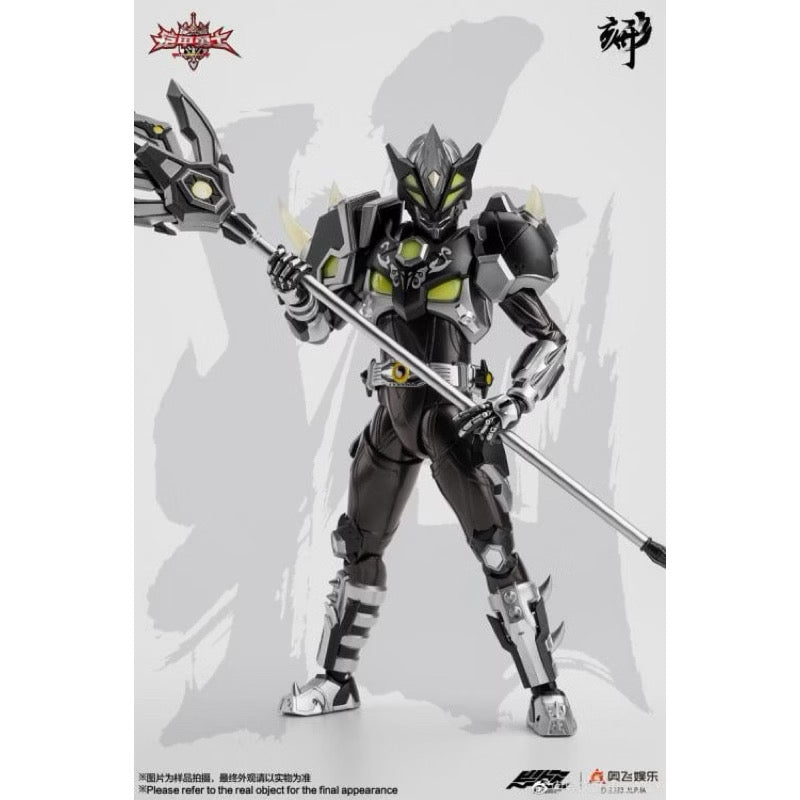Degenerator Industry Armor Hero Black Rhinoceros 1/12 Scale Figure