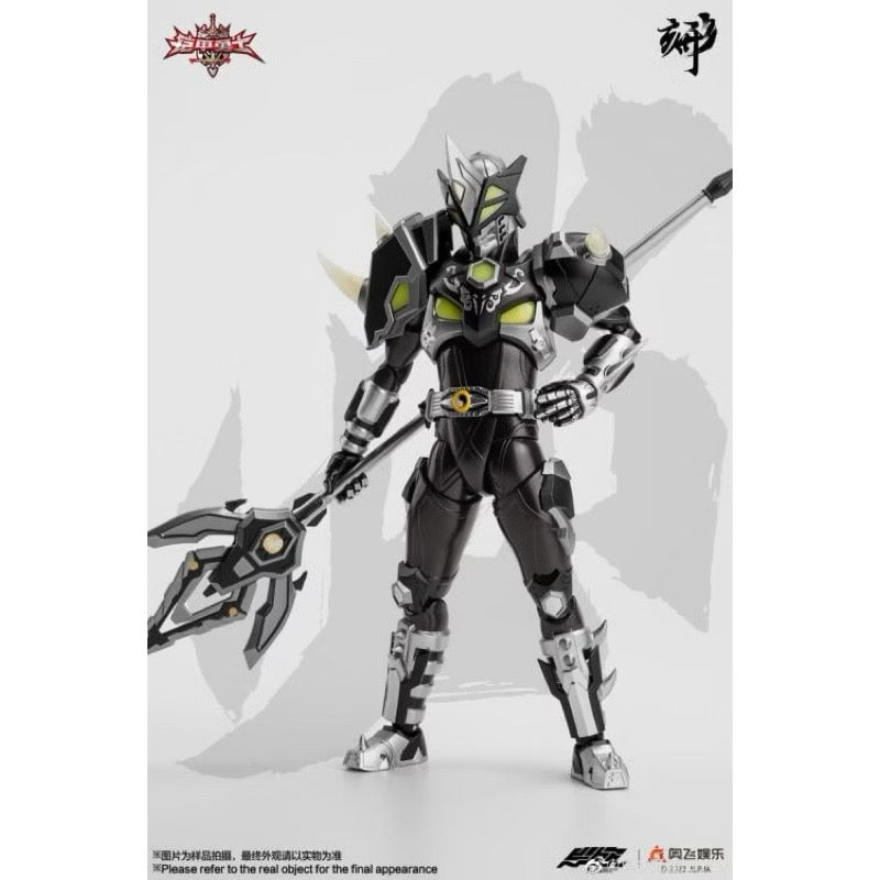 Degenerator Industry Armor Hero Black Rhinoceros 1/12 Scale Figure