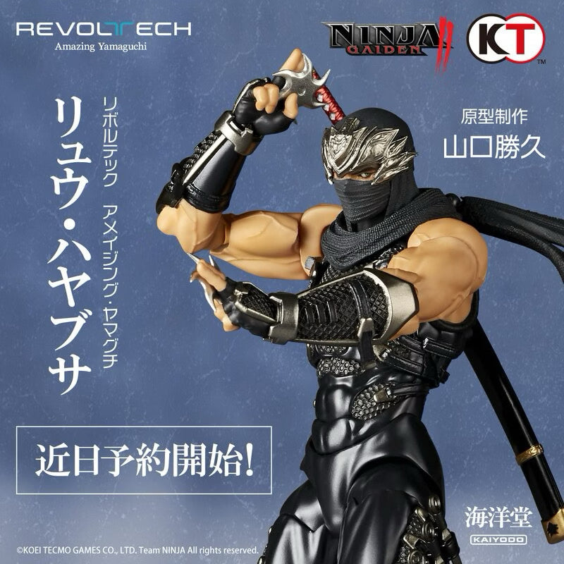 Kaiyodo Ninja Gaiden 2 Amazing Yamaguchi Revoltech NR052 Ryu Hayabusa Action Figure