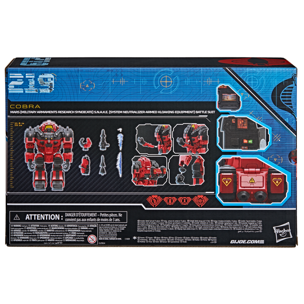 G.I. Joe Classified Series #219, M.A.R.S. (Military Armaments Research Syndicate) S.N.A.K.E. (System Neutralizer-Armed Kloaking Equipment) Battle Suit
