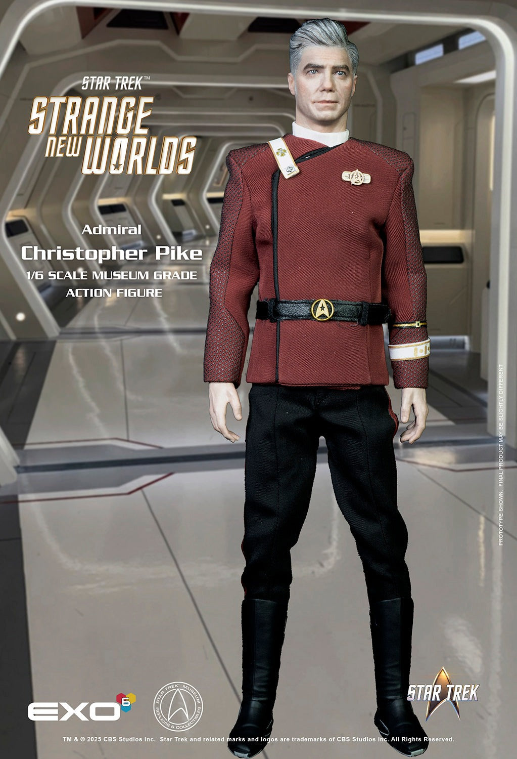 EXO-6 Star Trek: Strange New Worlds — Admiral Christopher Pike 1/6 Scale Figure