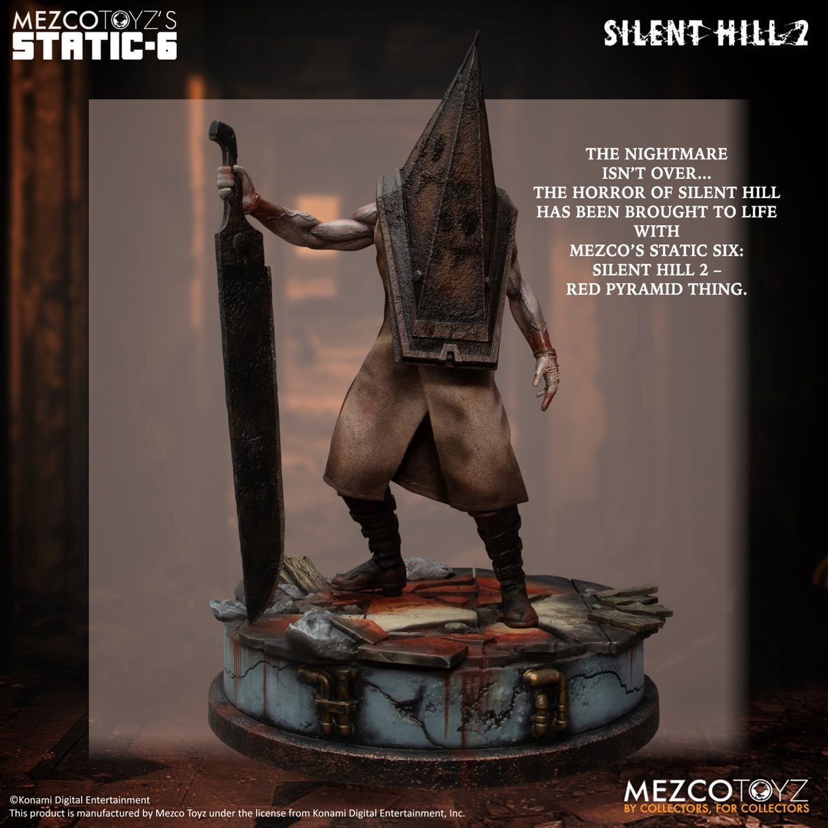 Mezco Toyz: Static-6 – Silent Hill 2 Red Pyramid Thing 1:6 Scale Statue