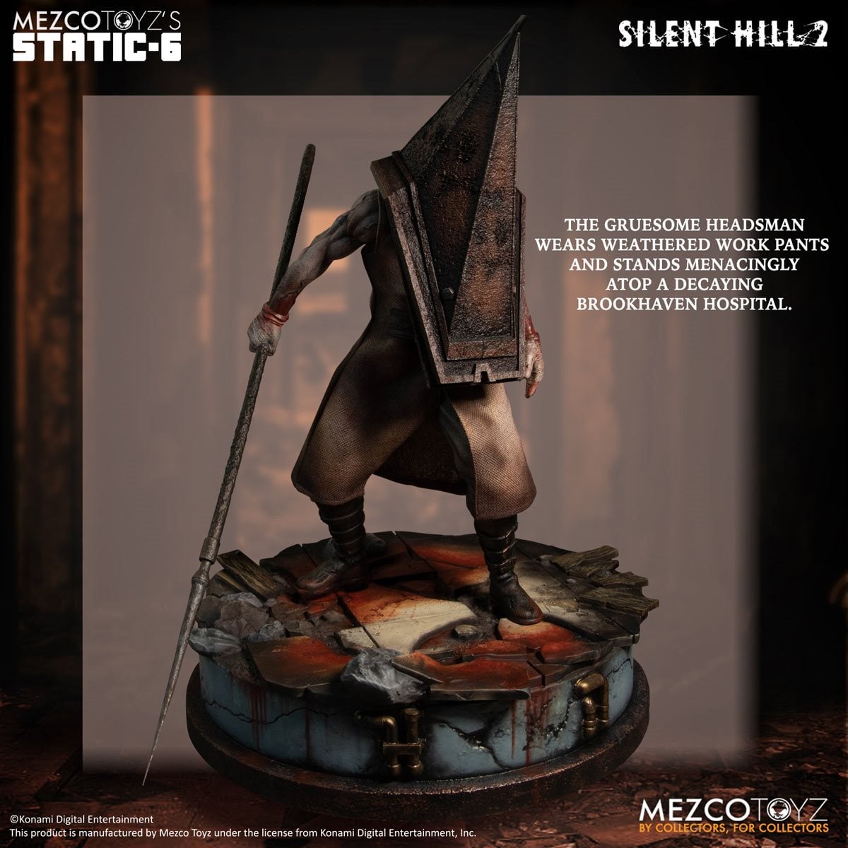 Mezco Toyz: Static-6 – Silent Hill 2 Red Pyramid Thing 1:6 Scale Statue