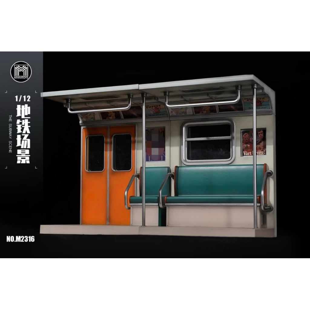 MMM Toys 1/12 Scale Subway Car Interior Scene M2316 A/B