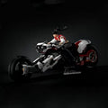MENG Model: 1/9 Scale Ling Cage: Incarnation – Tilting Dual Front-Wheel All-Wheel Drive Motorcycle w/ Ran Bing Rider Set