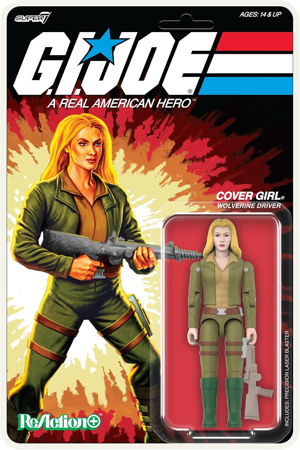 Super7 Reaction+ G.I. Joe Cover Girl (Blonde) - 3.75" G.I. Joe Action Figure
