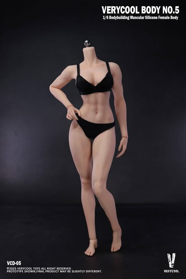 VERYCOOL Model: 1/6 Scale – Bodybuilding Muscular Seamless Silicone Female Body