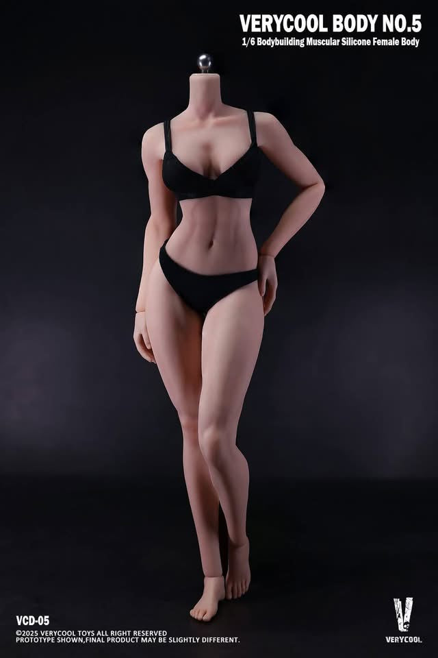 VERYCOOL Model: 1/6 Scale – Bodybuilding Muscular Seamless Silicone Female Body