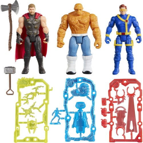 Avengers Doomsday – Action Verse 3-Pack (Thor, The Thing, Cyclops) [4-Inch Scale]