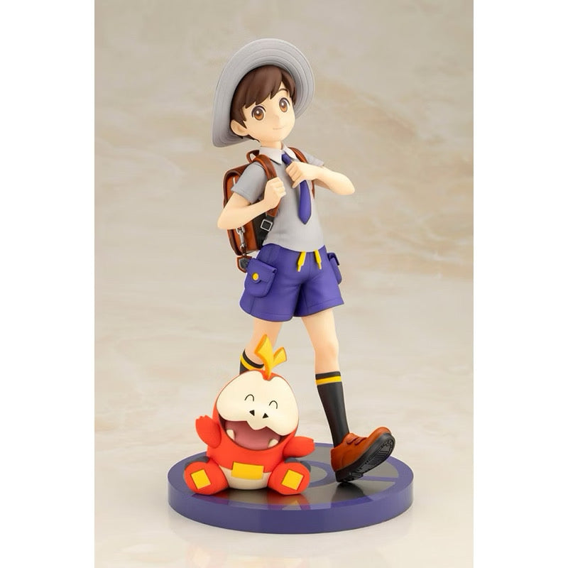 Kotobukiya Haruto with Hogator Pokémon Florian with Fuecoco ARTFX J STATUE