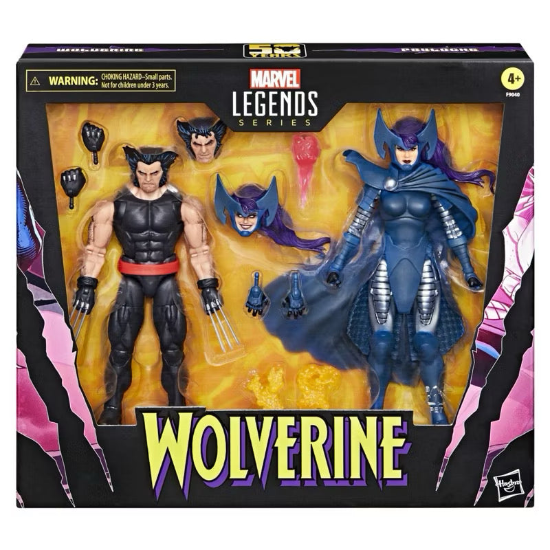 Marvel Legends Series: Wolverine and Psylocke Pack (Wolverine 50th Anniversary Comics)